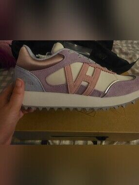 Vintage Havana Pink & Lavender Suede Accent Sneaker
